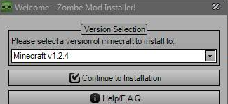 Fly Hack чит для Minecraft 1.2.4 (Zombie Mod)